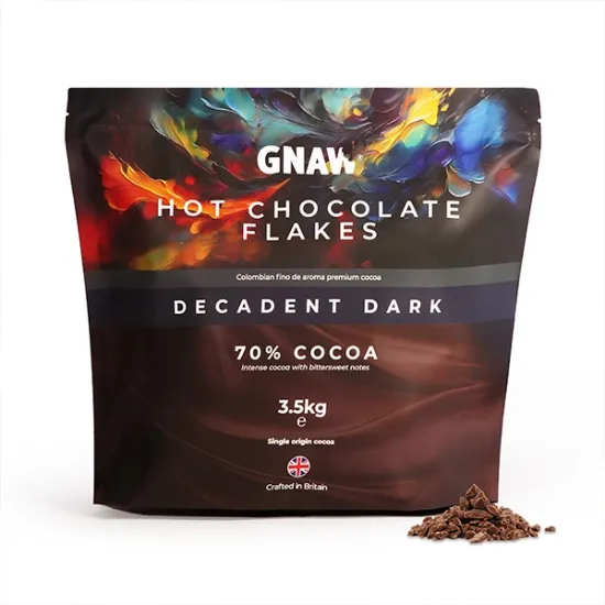 70% Dark Hot Chocolate Flakes (a87100p2)