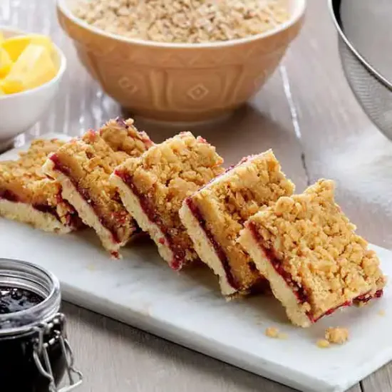 Vegan & Gluten Free Blackcurrant Slice (1167p1)