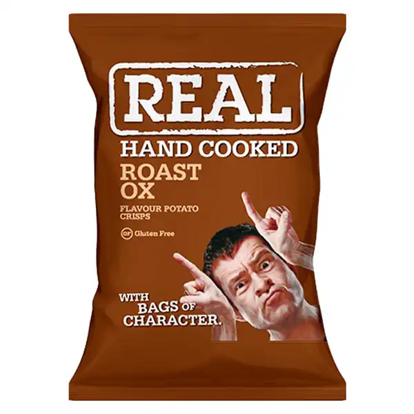 Hand Cooked Roast Ox Flavour Crisps (a1079p2)