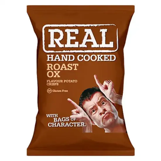 Hand Cooked Roast Ox Flavour Crisps (a1079p2)