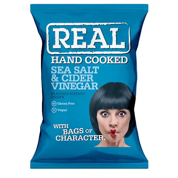 Hand Cooked Sea Salt & Cider Vinegar Crisps (a1078p2)