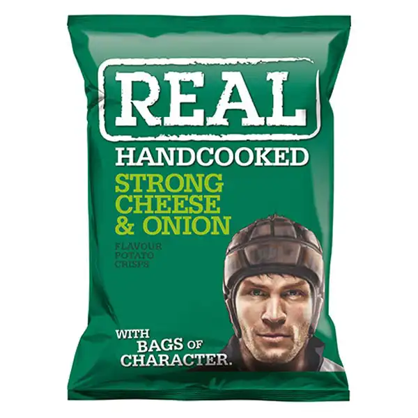 Hand Cooked Strong Cheese & Onion Flavour Crisps (a1071p2)
