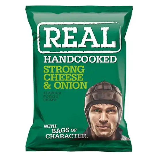 Hand Cooked Strong Cheese & Onion Flavour Crisps (a1071p2)