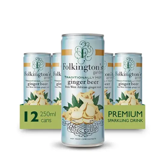 Folkington’s Traditionally Hot Ginger Beer Cans (a93518p2)