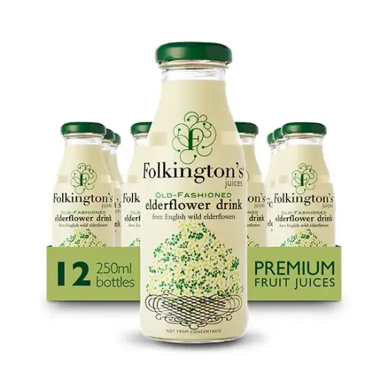 Folkington’s Old-Fashioned Elderflower Juice Bottles (a93510p2)