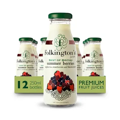 Folkington’s Best of British Summer Berries Juice Bottles ()