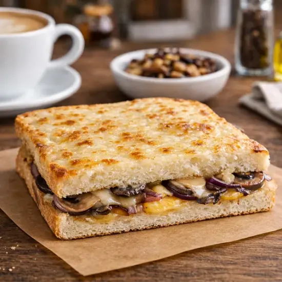 Mushroom & Three Cheese Ultimate Toastie (3643p1)