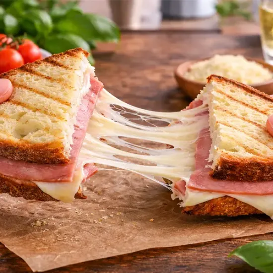 Ham & Cheese Sourdough Toastie (3642p1)