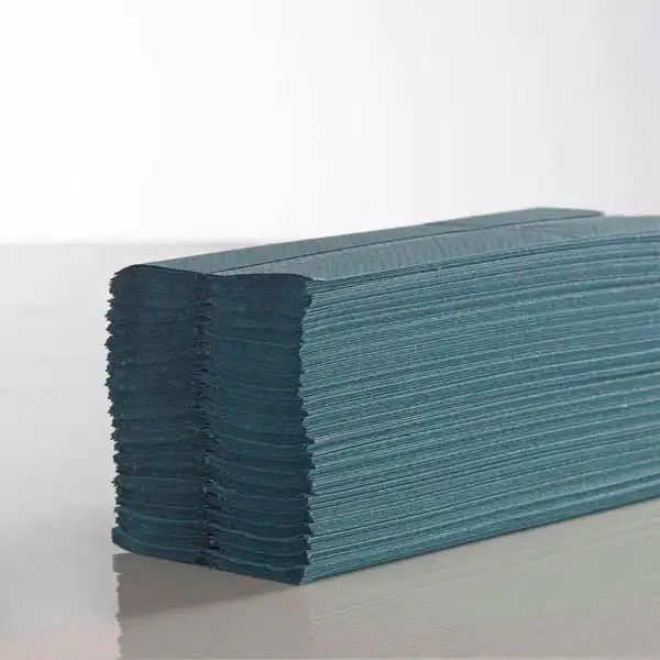 Blue Centre Fold Hand Towels (c8509p5)
