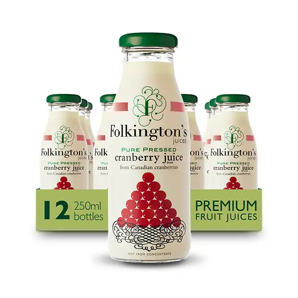 Folkington’s Cranberry Juice Bottles (a93508p2)