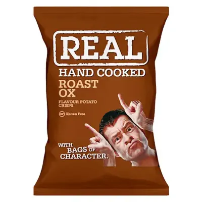 Hand Cooked Roast Ox Flavour Crisps ()