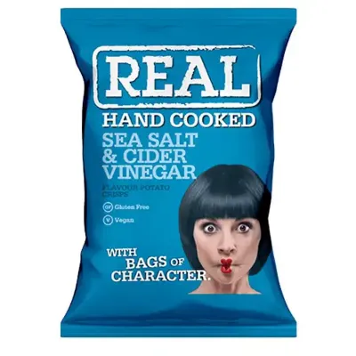 Hand Cooked Sea Salt & Cider Vinegar Crisps ()