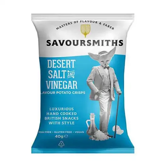 Desert Salt & Vinegar Flavour Potato Crisps (a1091p2)
