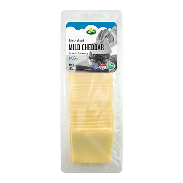 British Mild Cheddar Cheese Slices (z6029p2)
