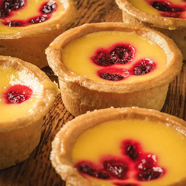 Individual Lemon & Raspberry Tarts (74113p1)