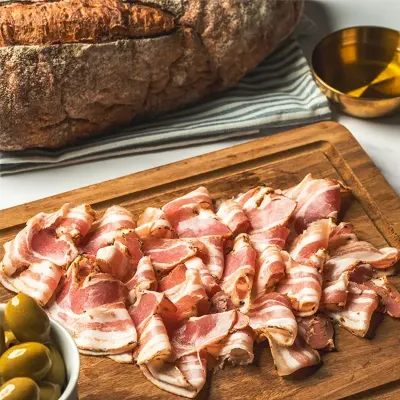 Sliced Arrotolata Herb-Rolled Pancetta ()