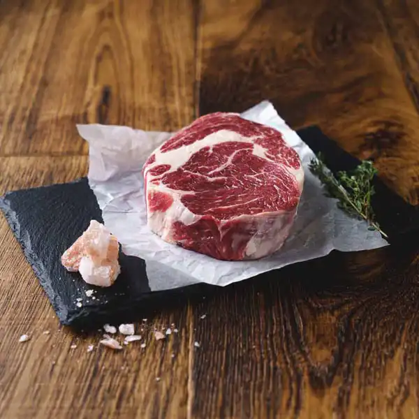 British Beef Himalayan Salt Dry Aged Ribeye Steak - Avg. 12oz, Each (bb0217p5)