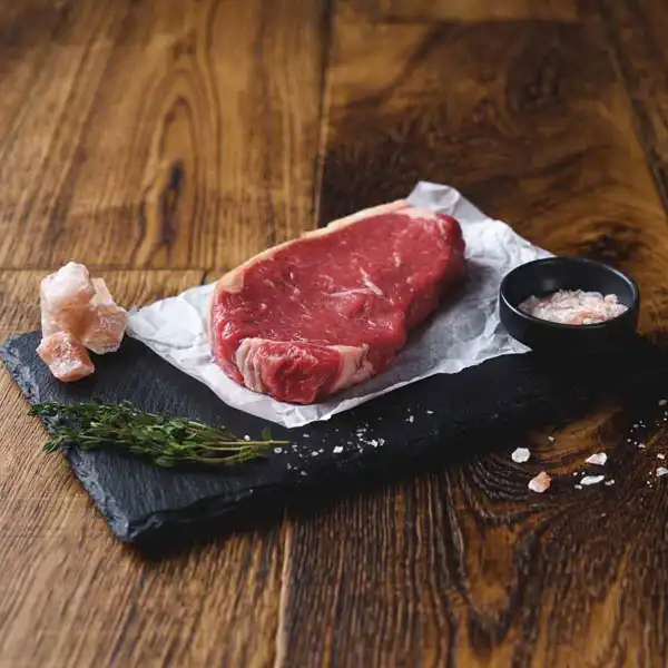 British Beef Himalayan Salt Dry Aged Sirloin Steak – Avg. 8oz.  (bb0201p5)
