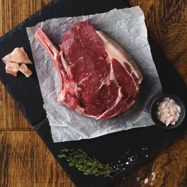 British Beef Côte de Bœuf Dry Aged Ribeye Steak - Avg. 600-700g, Each (bb3001p2)
