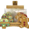 Iced Gingerbread Santa & Xmas Tree (a16092p2)