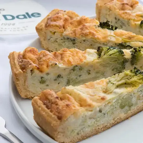 Stilton & Broccoli Pick-up Quiche (3380p1)