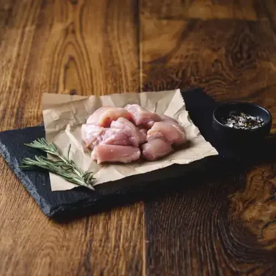 Chicken - Thigh Meat, Hand Diced ()