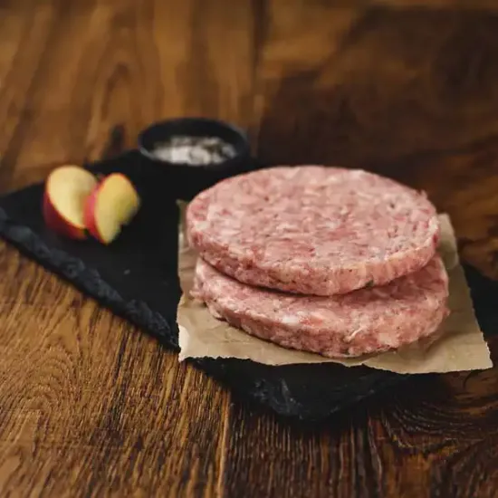 Pork Burger - with Apple, Avg. 6oz (bp4500p5)