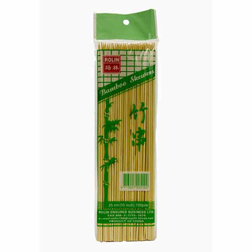 Picture of Rolin Bamboo Skewers 10" (100)