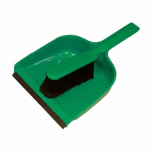 Picture of Dust Pan & Brush Set (Soft) Green (24)