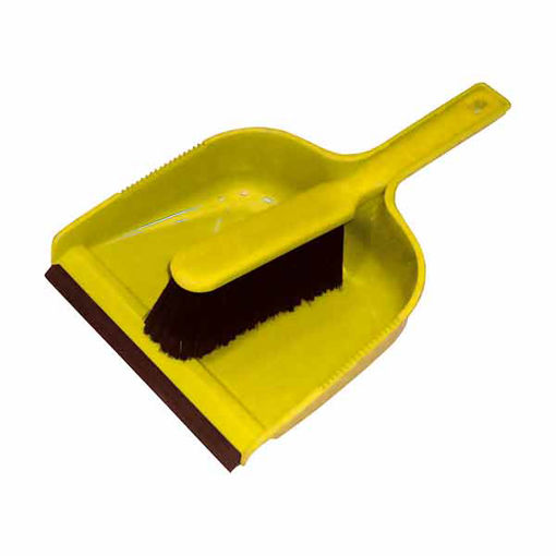 Picture of Dust Pan & Brush Set (Soft) Yellow (24)