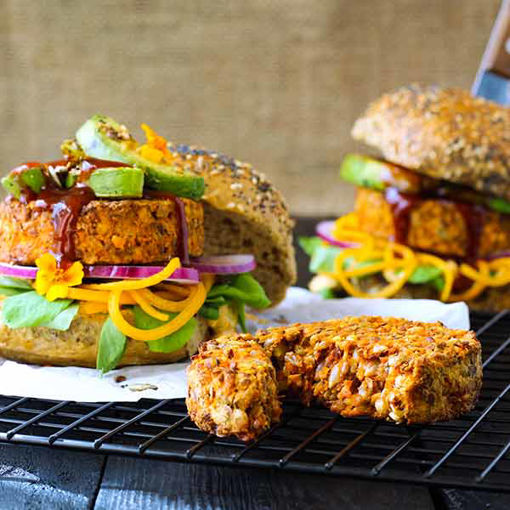 Picture of Paramount GF & Vegan BBQ Lentil & Mixed Seed Burgers (24x88g)