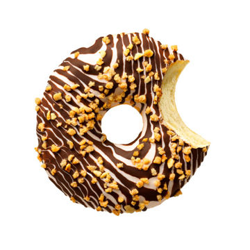 Picture of Donut Worry Be Happy Nutty Zafari Iced Ring Doughnut (24x60g)