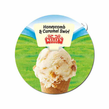Picture of Kelly's of Cornwall Honeycomb Caramel Swirl Ice Cream (4.5L)