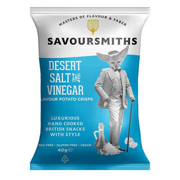 Picture of Savoursmiths Desert Salt & Vinegar Flavour Potato Crisps (24x40g)