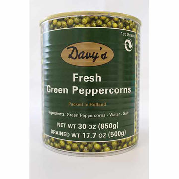 Picture of Davy's Green Peppercorns in Brine (6x850g)