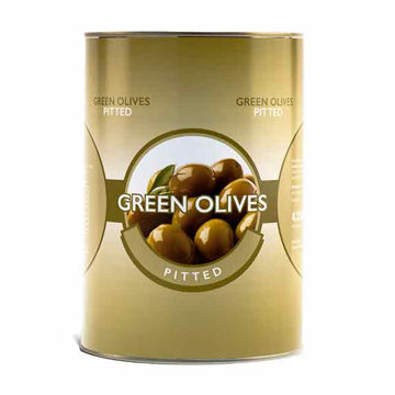 Picture of Caterers Pride Whole Green Pitted Olives (3x4.25kg)
