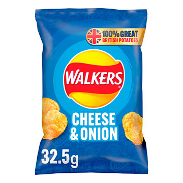 Picture of Walkers Cheese & Onion Crisps (32x32.5g)