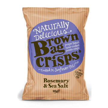 Picture of Brown Bag Crisps Rosemary & Sea Salt Crisps (20x40g)