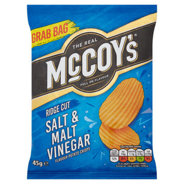 Picture of McCoy's Salt & Malt Vinegar Crisps (36x45g)