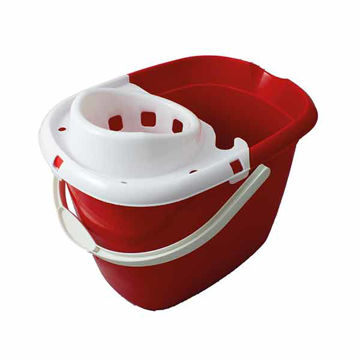 Picture of Robert Scott 14ltr Red Mop Bucket with Wringer (10x14L)