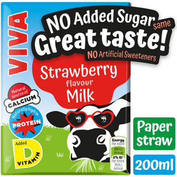 Picture of Viva Strawberry Milk Drink (27x200ml)