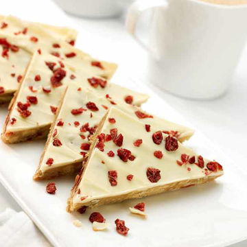 Picture of The Handmade Cake Co. White Chocolate & Cranberry Tiffin (12ptn)