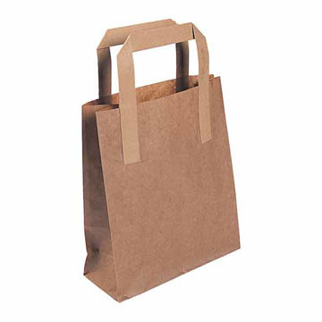 Picture of Durakraft Small Brown Takeaway Bags (250)