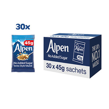 Picture of Alpen No Added Sugar Swiss Style Muesli (30x45g)