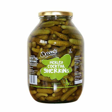 Picture of Drivers Pickled Cocktail Gherkins (4x2.25kg)