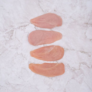 Picture of Chicken - Breast, Escalope, Avg. 95-125g (Avg 2.5kg Pack)