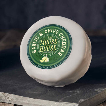 Picture of The Mouse House Garlic & Chive Cheddar Cheese (12x200g)