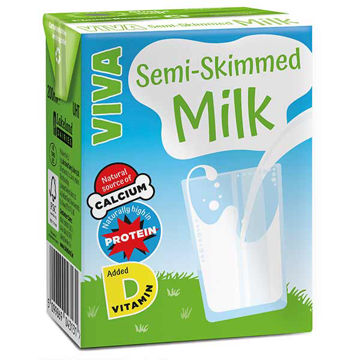 Picture of Viva Semi Skimmed Milk Drink (27x200ml)