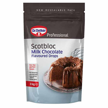 Picture of Dr Oetker Scotbloc Milk Chocolate Flavour Drops (6x3kg)