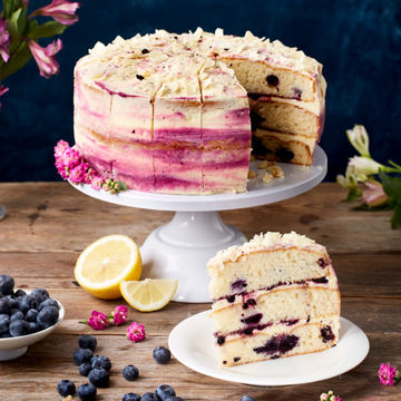 Picture of Chefs' Selections Blueberry & Lemon Triple Layer Cake (16ptn)